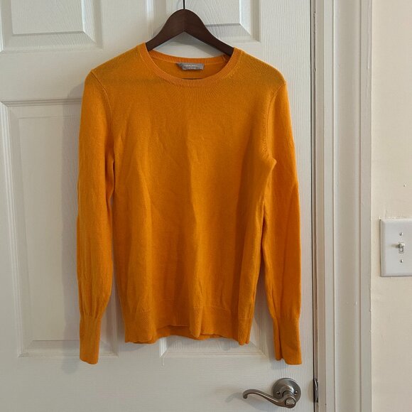 Everlane Cashmere Crew Sweater in Kumquat - Picture 1 of 5